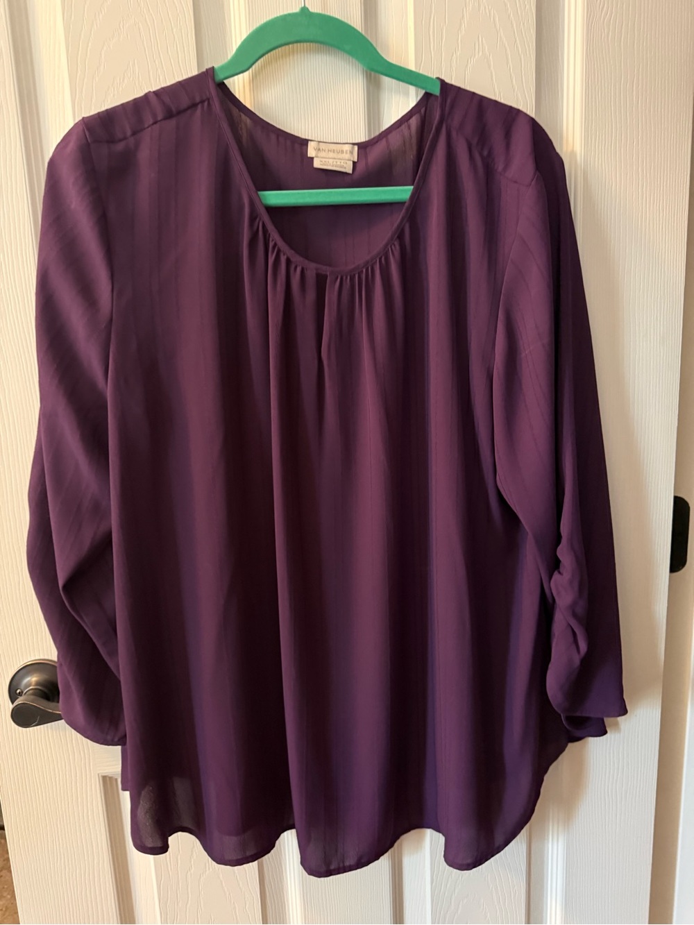 Van Heusen Women’s Blouse - Casual Long Sleeve Top